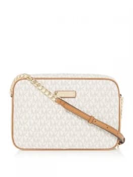 Michael Kors Jet set item large crossbody bag Neutral