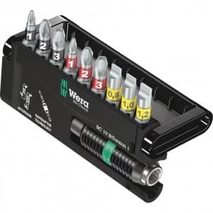 Wera 10 Piece Bit-Check BiTorsion Screwdriver Bit and Holder Set