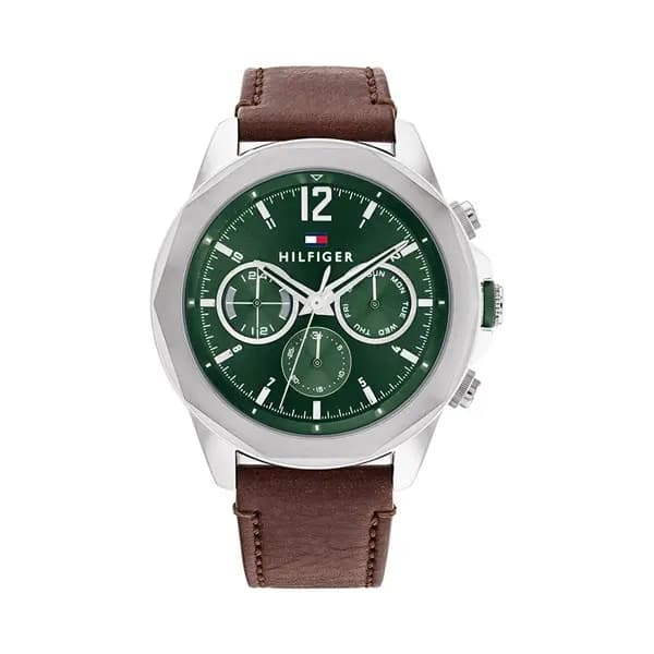 Tommy Hilfiger 1792064 Lars Brown Leather Strap Watch - W95307
