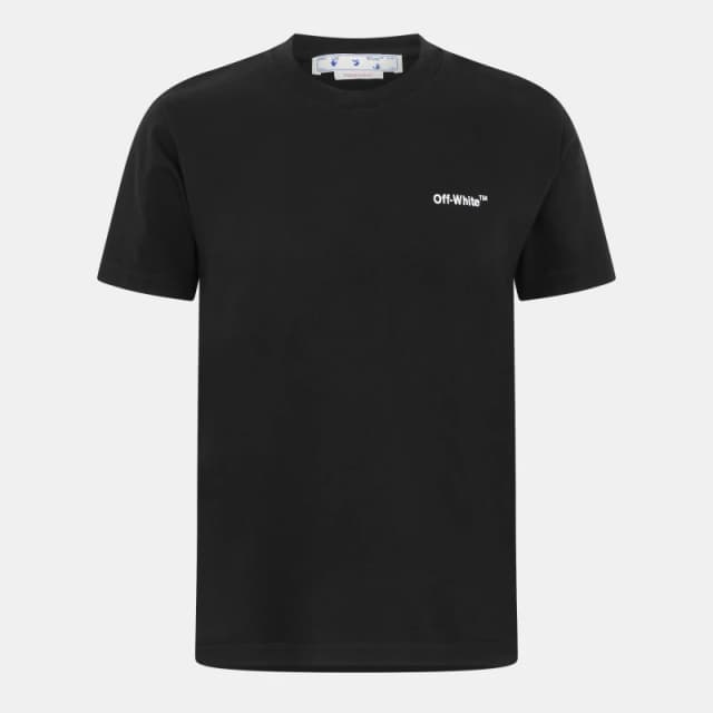 Off-White Off-White Men For All Slim Fit Black T-Shirt Size: X-Small Black XS Male 8052865646727