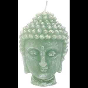 Green Buddha Head Candle