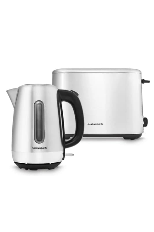 Morphy Richards Equip Kettle & Toaster Set in Silver Silver Unisex