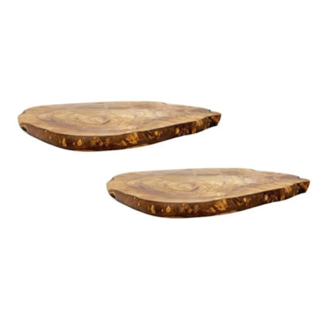 Verano Spanish Ceramics Olive Wood Natural Grained Rustic Kitchen Dining Table Countertop Trivet (L) 30cm Natural unisex