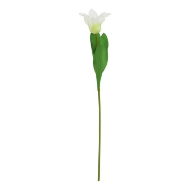 Hill Interiors The Natural Garden Collection Parrot Tulip Artificial Flower White/green (One Size)