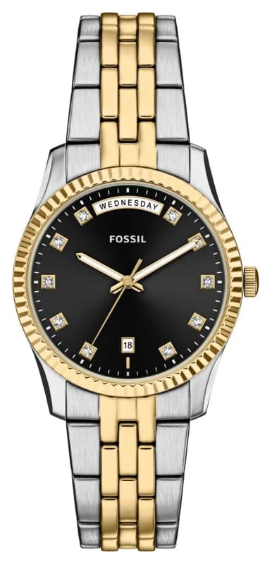 Fossil ES5458 Scarlette Day/Date (34mm) Black Sunray Dial / Watch