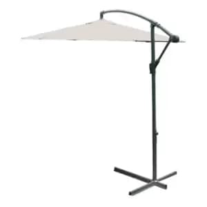 Garden Gear Cantilever Parasol with Cover - Cream