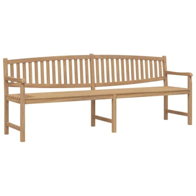 VIDAXL Garden Bench 228x59.5x90cm Solid Teak Wood Vidaxl 8720845824730