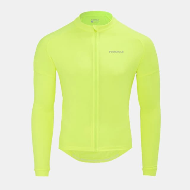 Pinnacle Long Sleeve Cycling Jersey Mens Yellow male S