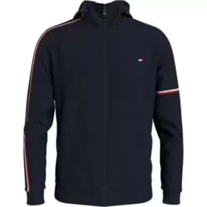 Tommy Sport Hilfiger Tape Zip Hoodie - Blue