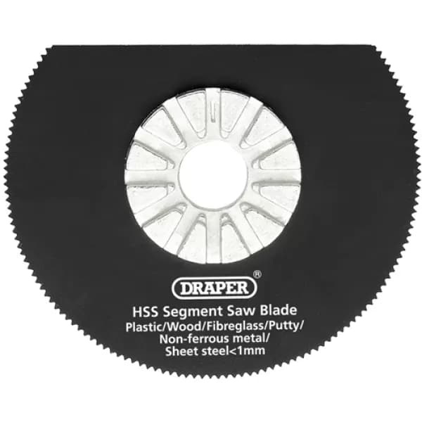 Draper HSS Segment Saw Blade 63mm Dia. x 18tpi
