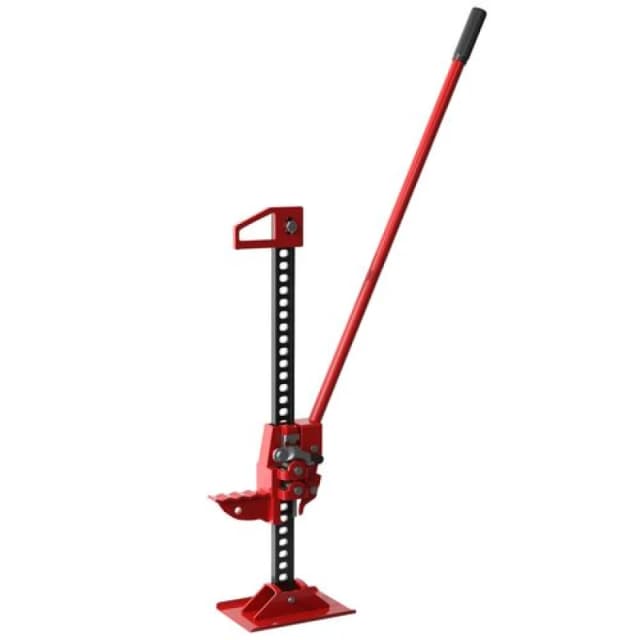 HOMCOM 48" 3 Tonne High Lift Farm Jack for 4x4 Tractors Trucks, Red Red unisex