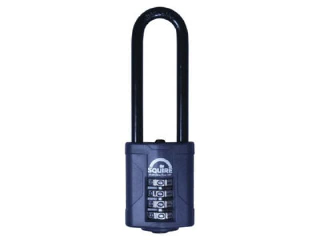 Squire Squire - CP4025BX CP40/2.5 Combination Padlock 4-Wheel 40mm Extra Long Shackle63mm CP4025BX