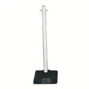 Slingsby VFM White Freestanding Post With Square Rubber Base 328334