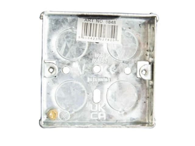 Dencon 8848Nb Metal Back Box 1-Gang 16mm Dcn8848Nb