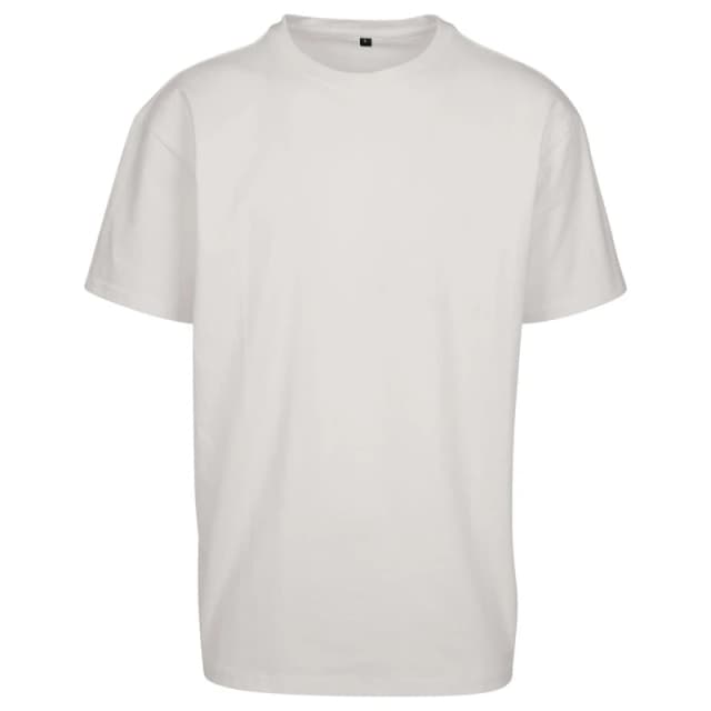 Build Your Brand Mens Cotton Loose T-Shirt in White Size: 3XL White Male 3XL