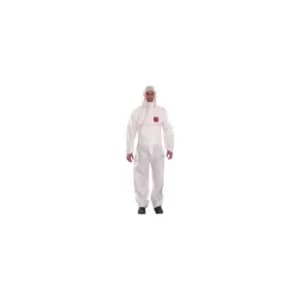 White Coveralls Hooded Size Small