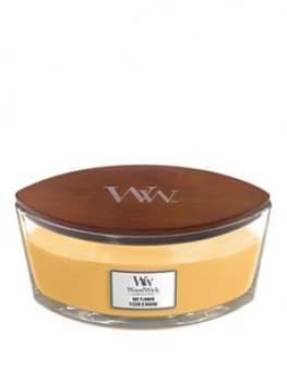 Woodwick Ellipse Candle ; Oat Flower