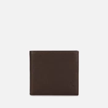 Polo Ralph Lauren Mens Leather Bifold Wallet - Brown