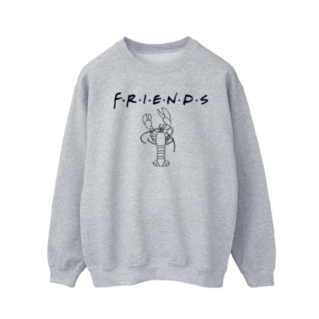 Friends Friends Men Lobster Logo Sweatshirt in Grey Size: Small Grey S Male 5063376923996