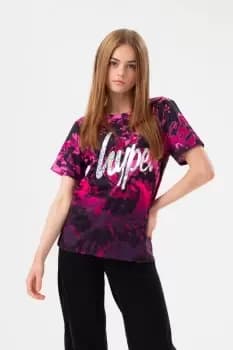Fade Tie Dye Script T-Shirt