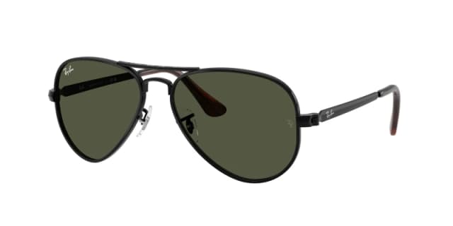 Ray - Ban Unisex Ray - Ban RB3925 AVIATOR MAX 002/31 Sunglasses Metal Black Green Pilot Normal Black Sunglasses Unisex Metal