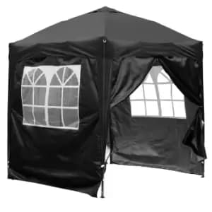 Birchtree Pop Up Waterproof Gazebo 2X2M - Black