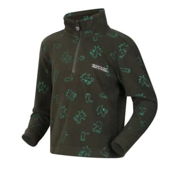 Regatta Peppa Pig Printed Half Zip Fleece - Dark Khaki