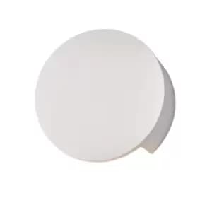 Wall Light White Plaster 2 x 3.4W LED Bulb Included Living Room e10764