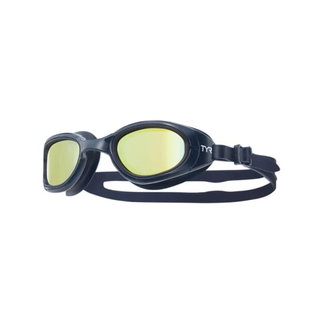Swimming goggles TYR Ops 2.0 Mirrored Bleu Unisex TU