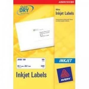 Avery Inkjet Labels 18/sht 63.5x46.6mm