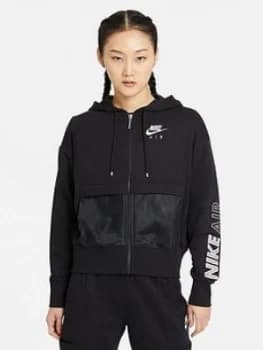 Nike Air NSW Air Full Zip Hoodie - Black Size M Women