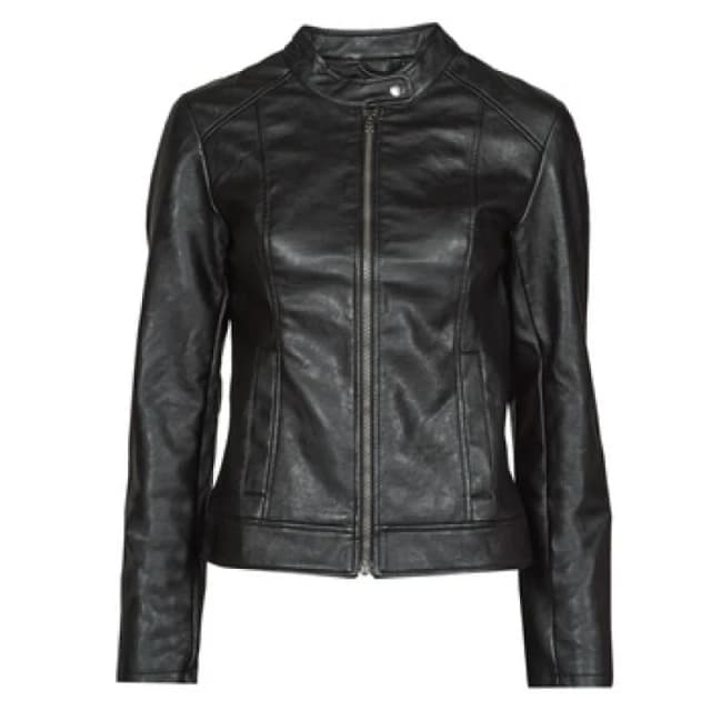 JDY JDYEMILY womens Leather jacket in Black