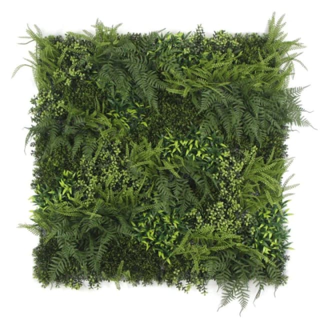 N/A 100cm Green Wall Fire Resistant Natural Fern Artificial