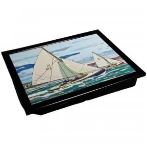 Denby Gone Sailing Laptray With Black Edge