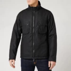 Barbour International Mens Tennant Wax Jacket - Black - M