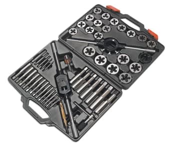Laser Tools 3246 Tap and Die Set - MM 51pc Alloy Steel