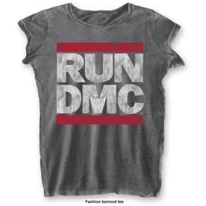 Run DMC - DMC Logo Ladies XX-Large T-Shirt - Grey