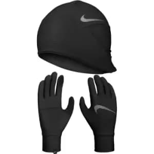 Nike Dri-FIT Lightweight Fleece Hat and Glove Set - Black