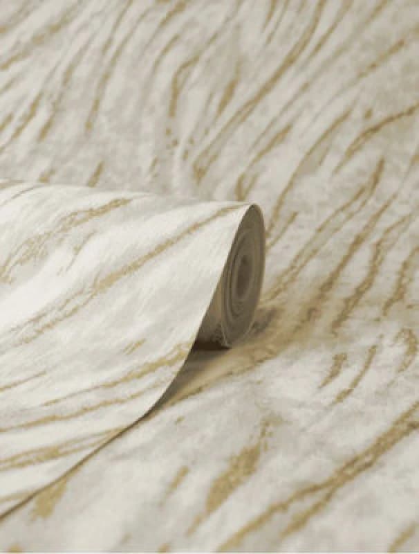 Ember Natural Metallic Wallpaper Designer Quality Crown M1861