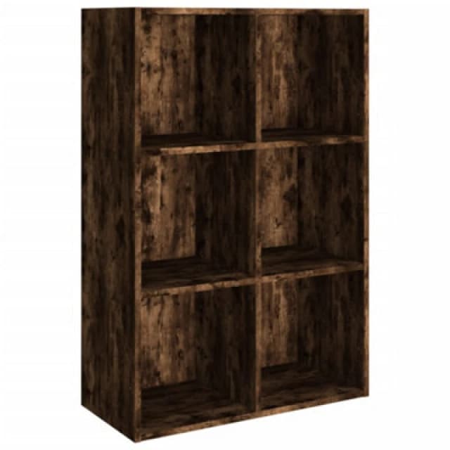 Vidaxl Book Cabinet/Sideboard Smoked Oak 66X30X98cm Engineered Wood, Brown 815294