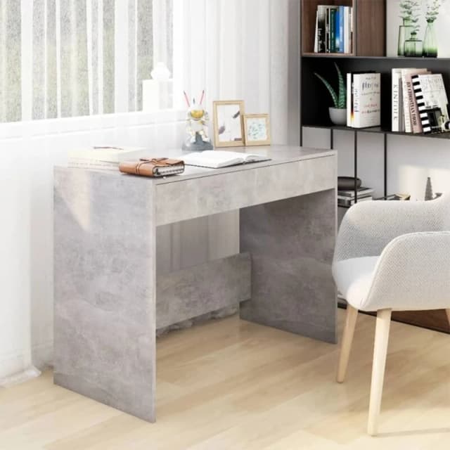 VIDAXL Desk Concrete Grey 101x50x76.5cm Engineered Wood Vidaxl 8720286834770