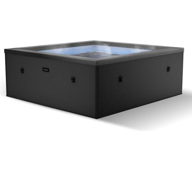 WAVE Garda Eco Foam Smart Hot Tub - Charcoal Black 5061039892368
