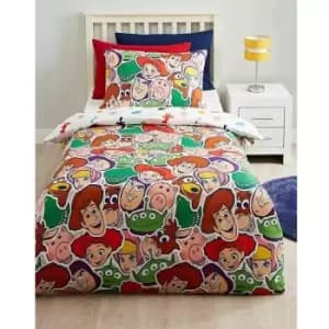 Toy Story Toy Tossed Duvet Set (Single) (Multicoloured) - Multicoloured