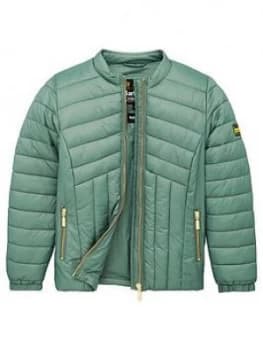 Barbour International Girls Keeper Quilted Jacket - Green