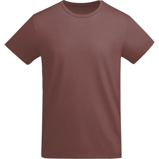 ROLY ROLY Men Breda Plain T-Shirt in Maroon Size: Small Maroon S Male 5063574398343