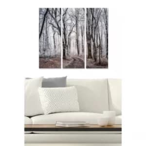 MDF3141219 Multicolor Decorative MDF Painting (3 Pieces)