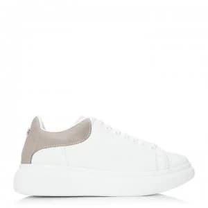 M by Moda Chunky Britt Trainers - WHT/TAU BACK