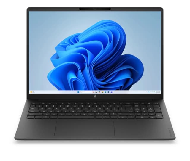 HP OmniBook 3 Laptop 16-by0003nax AMD Athlon Silver 10 40.6cm (16") 2K 8GB LPDDR5-SDRAM 128GB SSD WiFi 6 (802.11ax) Windows 11 Home Black D8XF5