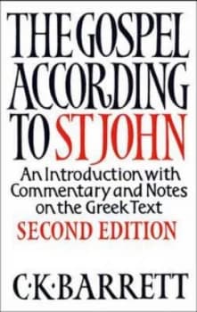 The Gospel According to St John by C. K Barrett Paperback