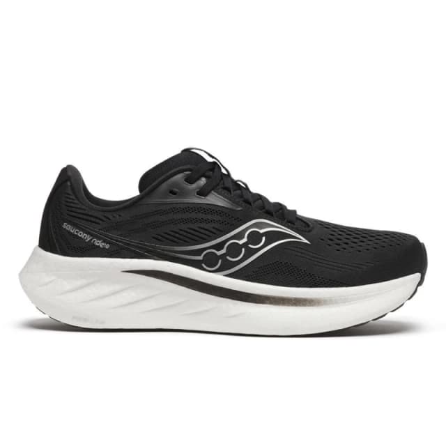 Saucony Saucony Ride 18 Womens Black/white - Black / Standard / 4